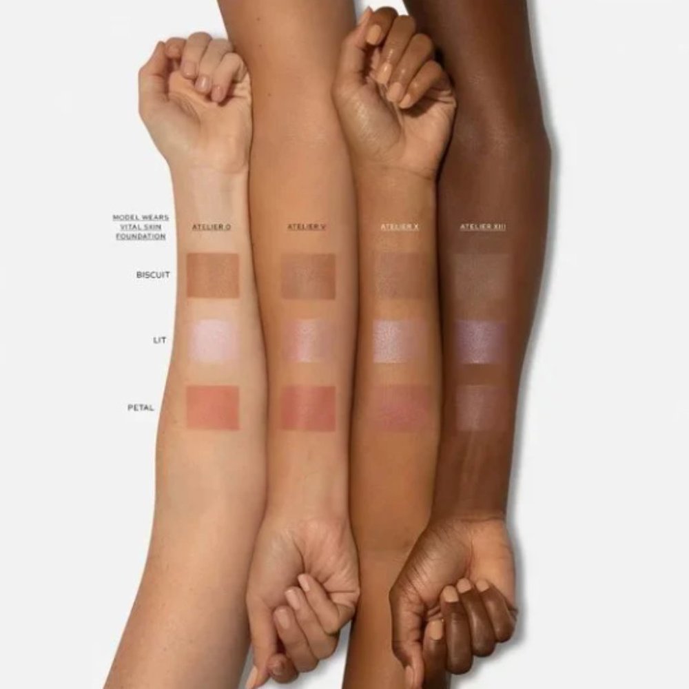 Westman Atelier Clean Glow Highlight Blush Contour Sample - Lit Petal Biscuit - Picture 4 of 4